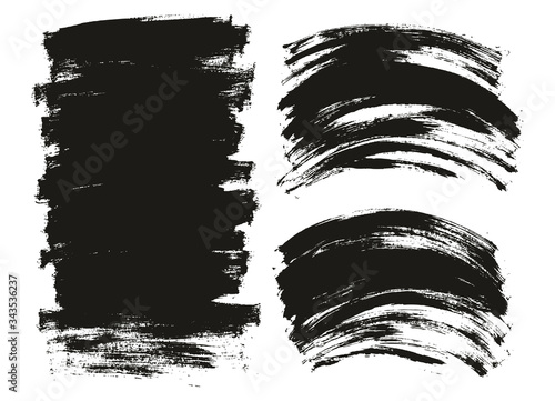 Flat Paint Brush Thin Long   Curved Background Mix High Detail Abstract Vector Background Mix Set 