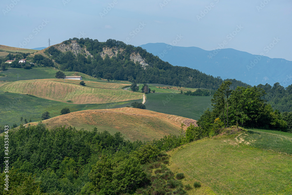 Summer landscape near Bagno di Romagna, in the Appennino Summer landscape near Bagno di Romagna, in the Appennino