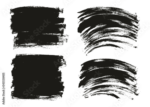 Flat Paint Brush Thin Long   Curved Background Mix High Detail Abstract Vector Background Mix Set 