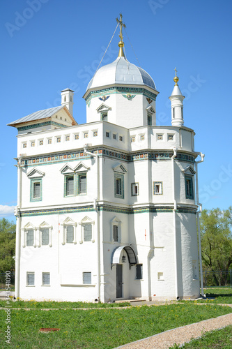 ISTRA, RUSSIA - May 7, 2018: The territory near New Jerusalem Monastery or Voskresensky Monastery photo