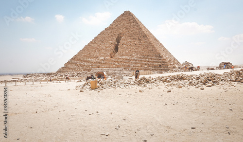 One of the Great Pyramids in Cairo  Egypt