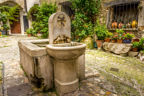 Fountain in Saint Paul, France photo