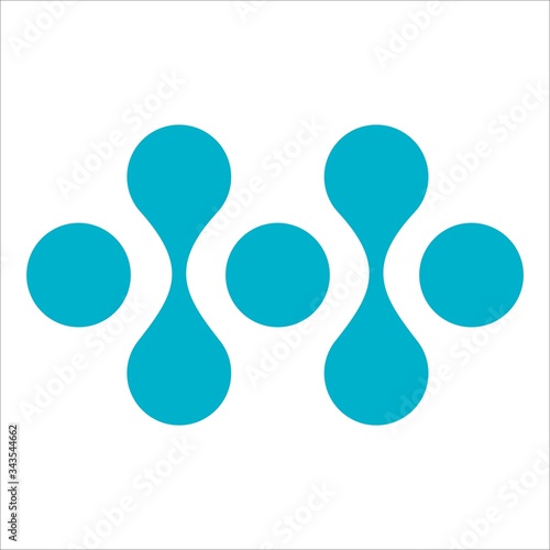 Connect Abstract Technology Logo Stock Vector