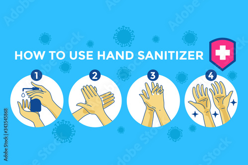 How to use hand sanitizer