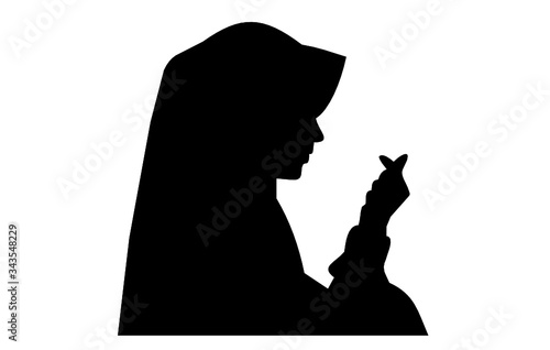 silhouette of a woman