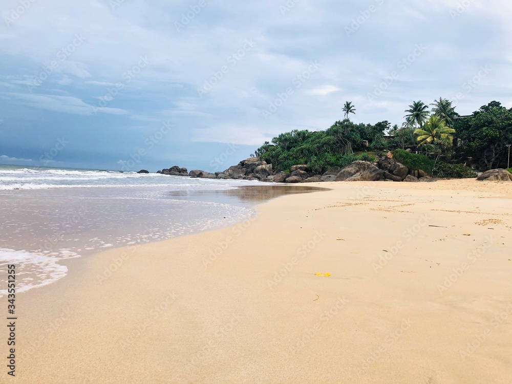 Stunning beach side in Sri Lanka