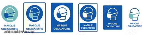 PANNEAU MASQUE OBLIGATOIRE