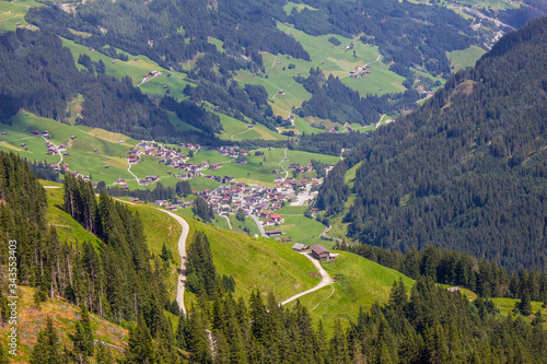 View of Tux Valley  Tyrol  Austria