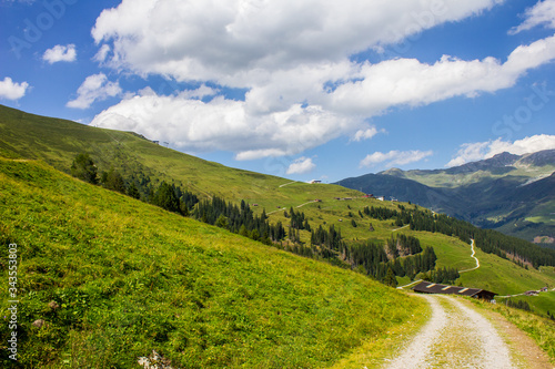 Hiking Trail in the Mountains above Tux, Tyrol