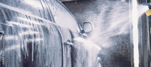 car wash with shallow depth of field photo