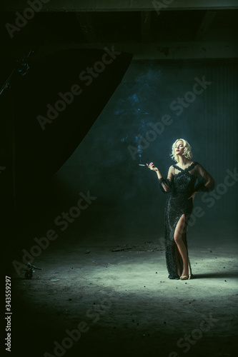 girl smoking a cigarette