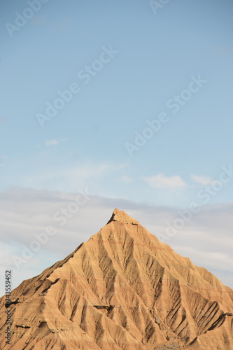 Striking pyramid of earth created naturally