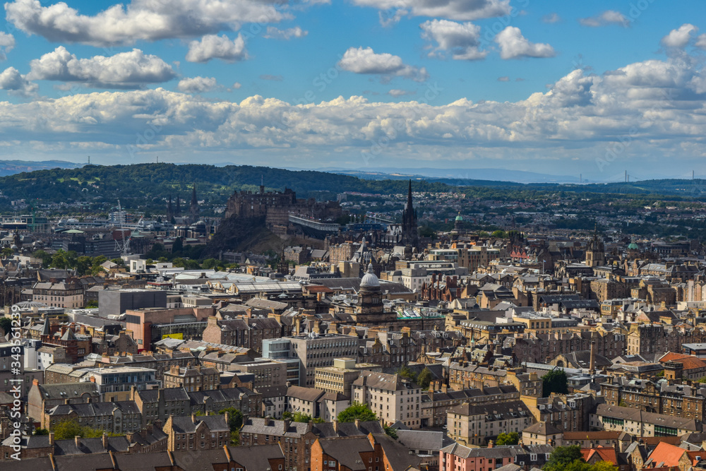 Birdview of Edinburgh from Arthur's seat