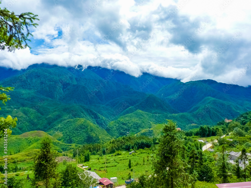 Sapa (Chapa) village in north mountains of Vietnam, Lào Cai, Vietnam ...