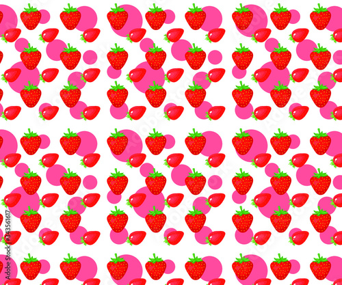 Strawberry Seamless pattern background