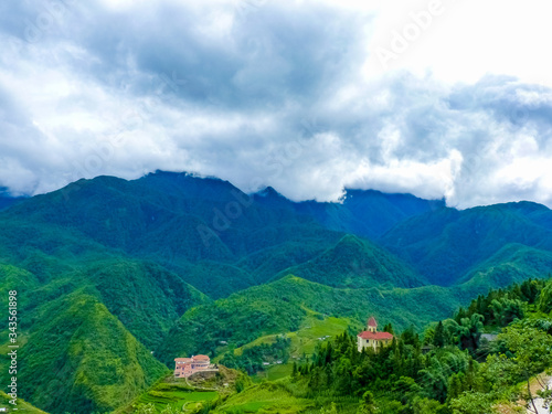 Sapa (Chapa) village in north mountains of Vietnam, Lào Cai, Vietnam © boivinnicolas