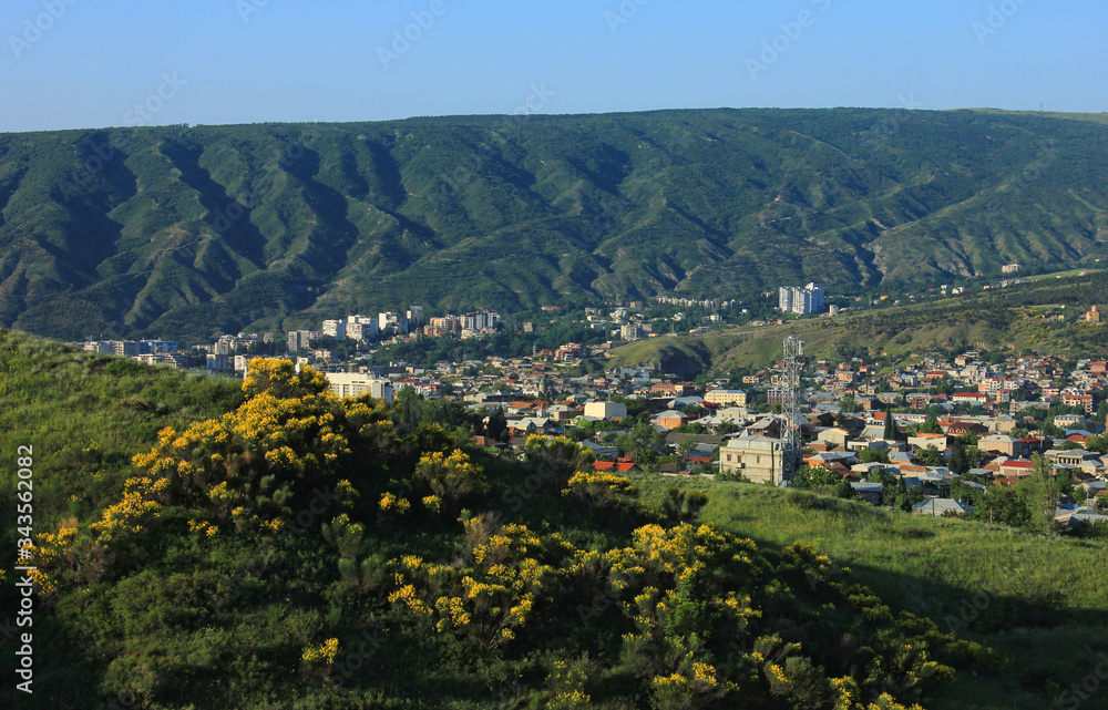 Georgia. Beautiful view of the city of Tbilisi.