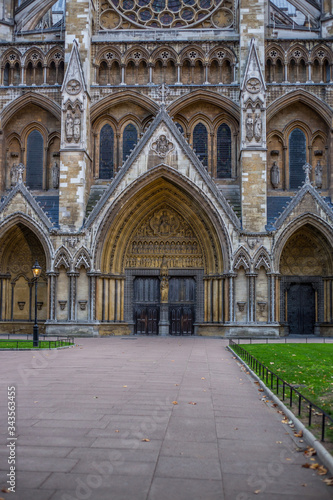 North Entrance of Westminster Abbey, London