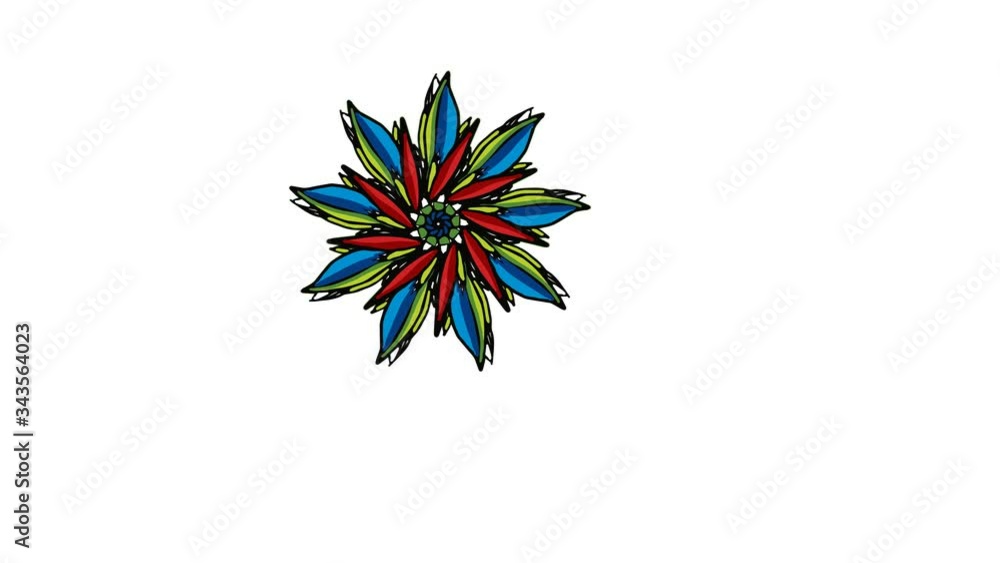 Flower 360 Rotation Beautiful rotating and moving flower from left to right. Spinning ...