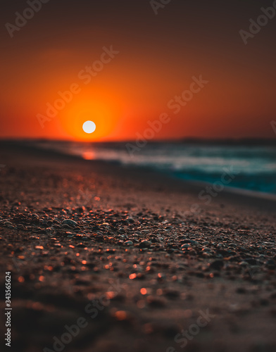 conchas e nascer do sol