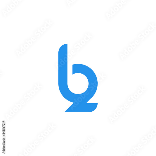 b + 2. b2. Logo icon vector.