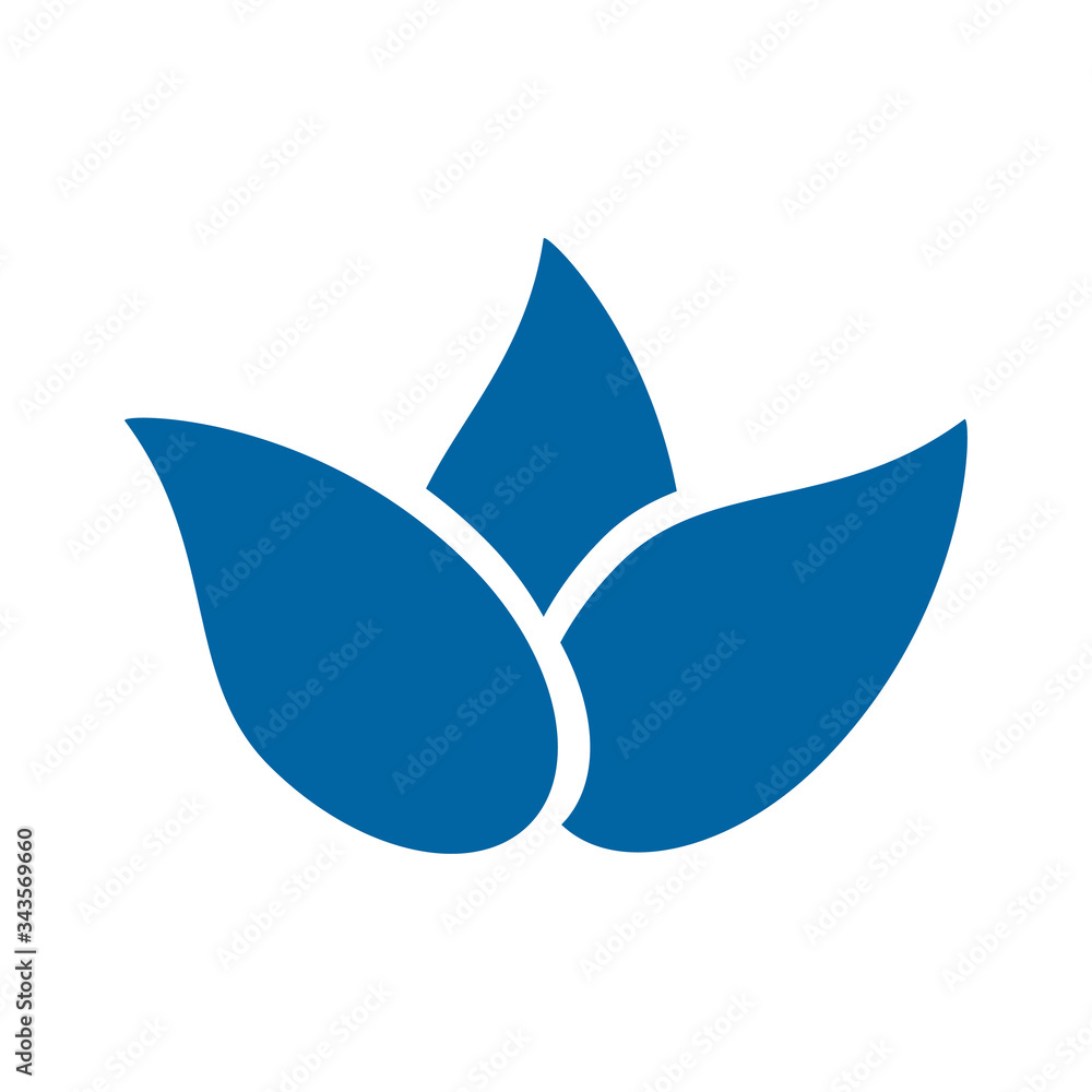 Light blue abstract geometric flower logo template. Business abstract icon isolated on white. Use for logo, sign, symbol, web, label, icon Light blue abstract geometric flower logo template. Business abstract icon isolated on white. Use for logo, sign, symbol, web, label, icon