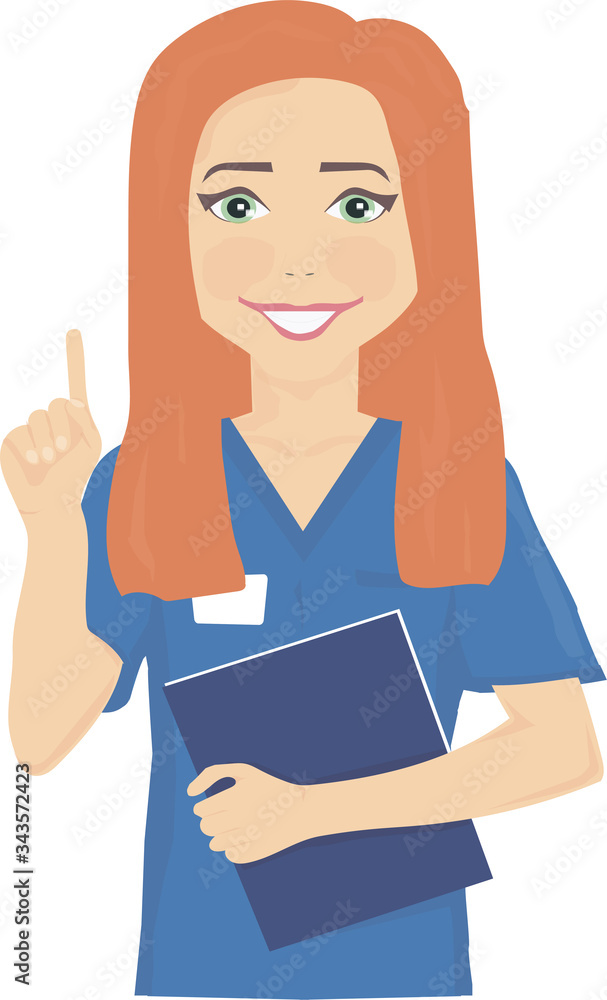 female doctor nurse with red hair female doctor nurse with red hair
