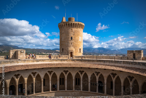 Bellver castle - medieval fortress in Palma de Mallorca, Balearic Islands