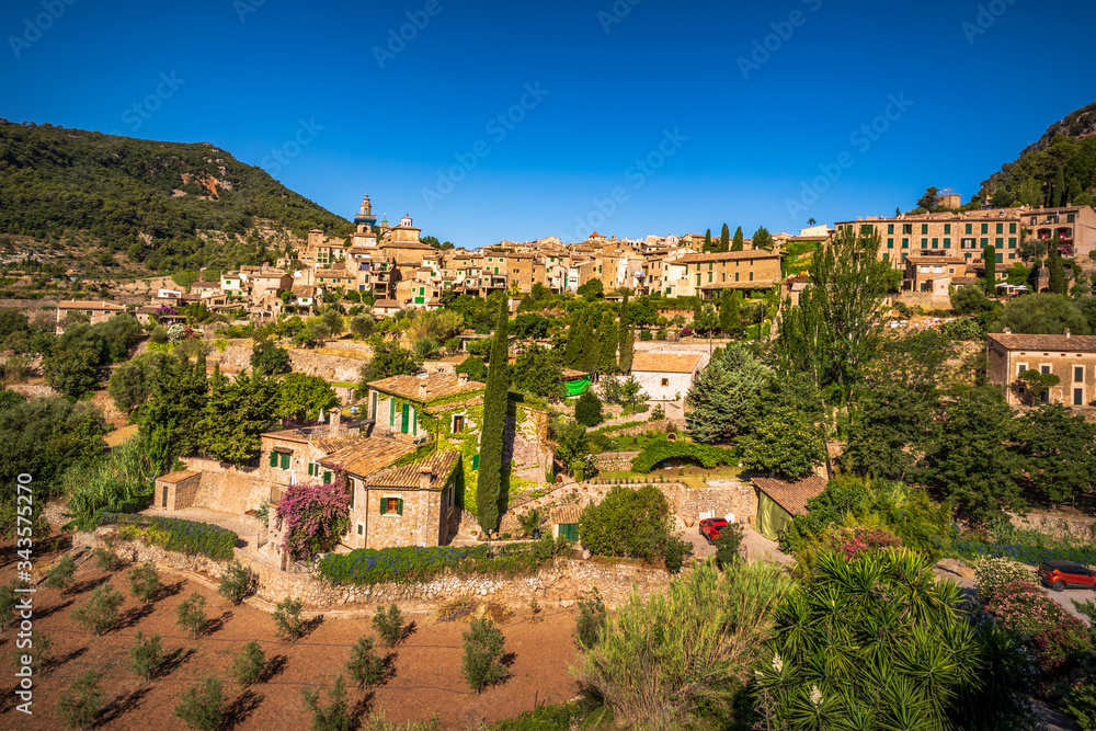 Valldemossa town in Majorca Balearic Islands
