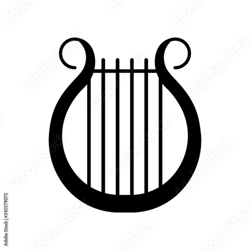 Lyra black glyph icon