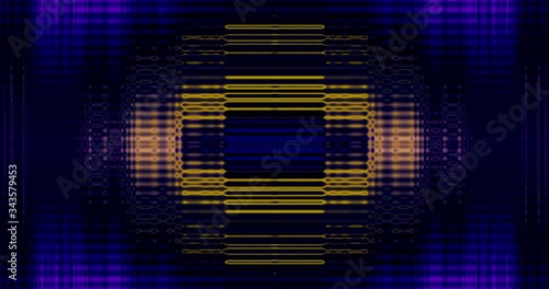 Artistic fractal abstract, blue futuristic, cyber motion footage, modern music psychedelic background, beauty colorful animation