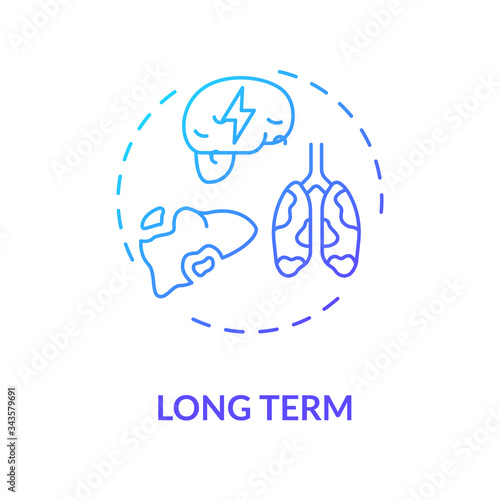 Long term concept icon