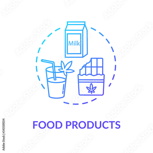 Food products concept icon