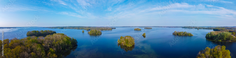 Panoarama der Inseln im Plöner See Panoarama der Inseln im Plöner See