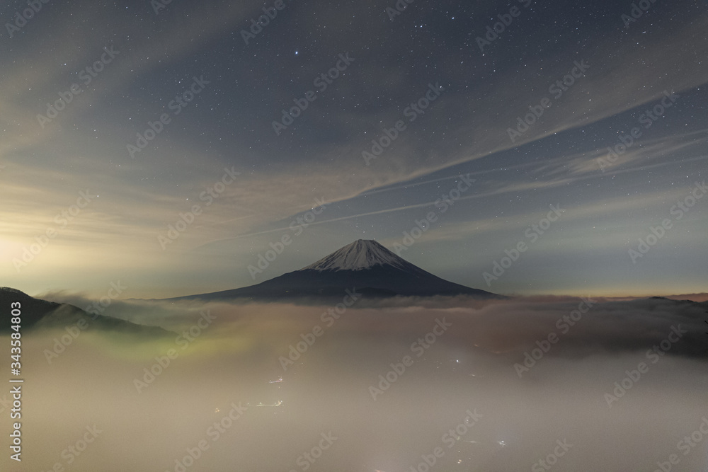 雲海富士山（精進湖１）
