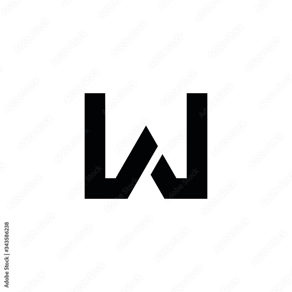 WL W L letter logo design icone WL W L letter logo design icone