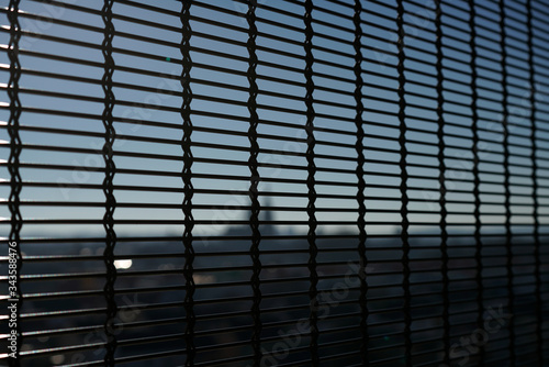 Ventilation grille on the upper floor