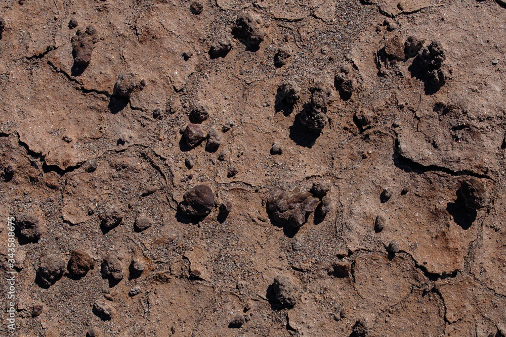 Textura rocosa en el valle de la luna Textura rocosa en el valle de la luna