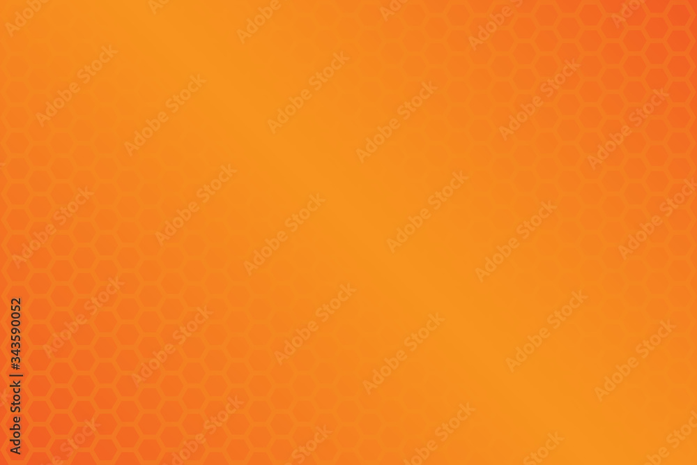 Vector illustration of gradient background in orange and yellow colors