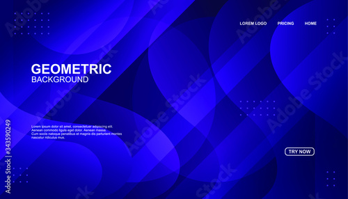 Creative geometric background. Trendy gradient shapes composition. Eps10 vector.
