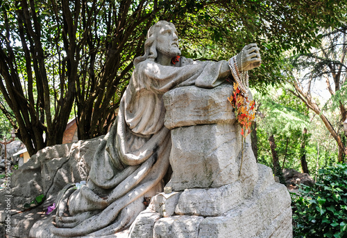 statue of Jesus praying,Via cruccis,Tandi photo