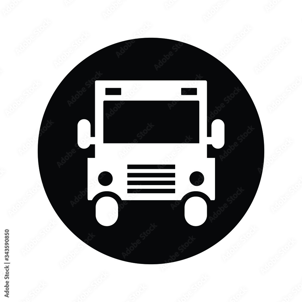 School bus, transportation, car, vehicle black icon School bus, transportation, car, vehicle black icon