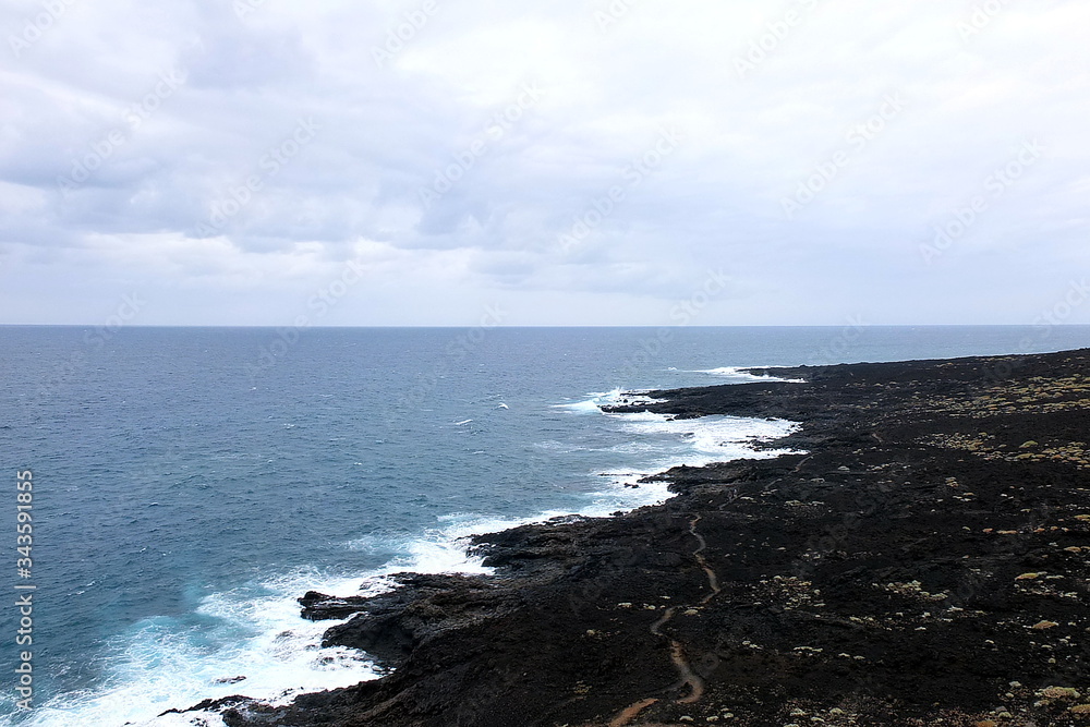 Beautiful rough seascape of Tenerife, Spain Beautiful rough seascape of Tenerife, Spain