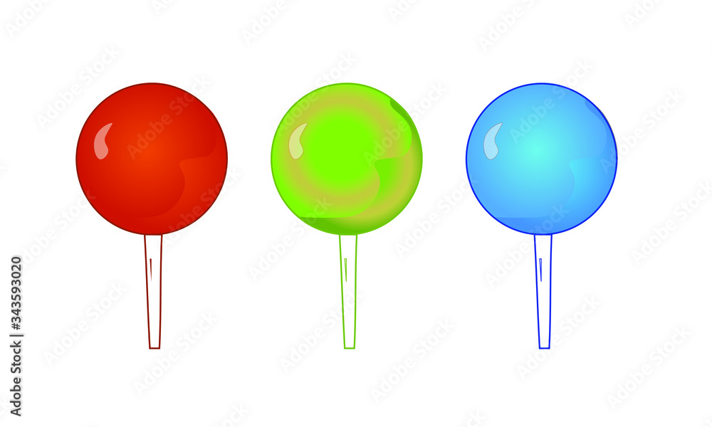 colorful candys on white background colorful candys on white background