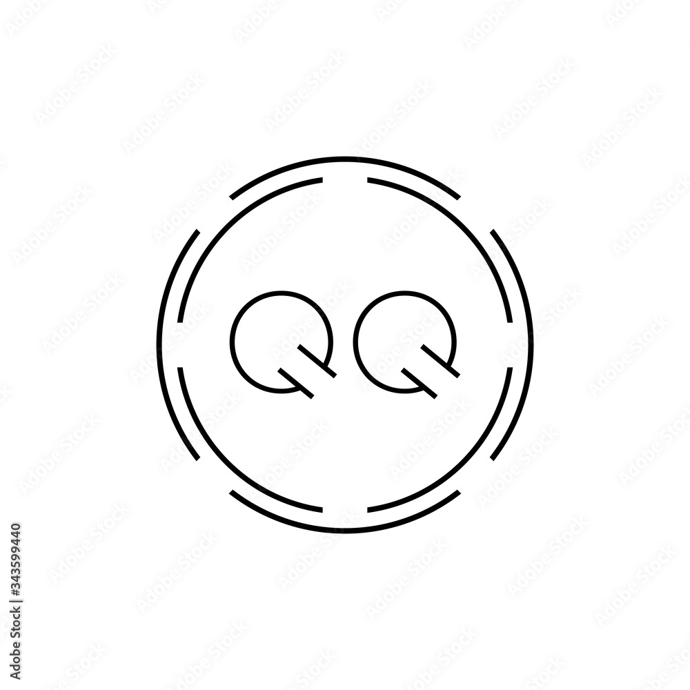 Initial Letter QQ Logo Design Vector Template. Digital Abstract Circle QQ Letter Logo Design Initial Letter QQ Logo Design Vector Template. Digital Abstract Circle QQ Letter Logo Design