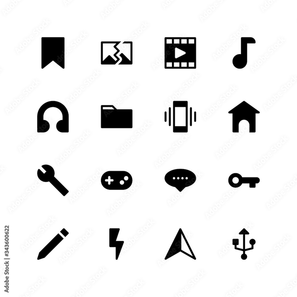 vector illustration of user interface icons vector illustration of user interface icons