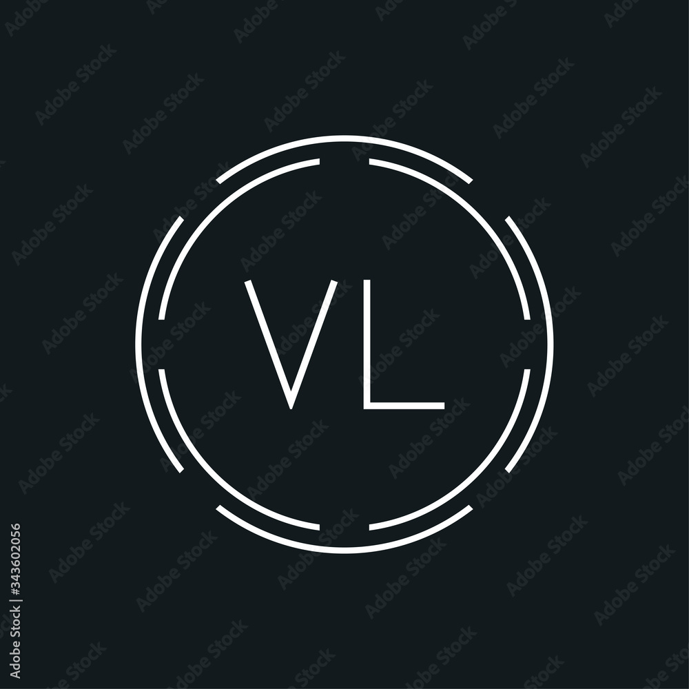 Creative Letter VL Logo Creative Typography Vector Template. Digital ...
