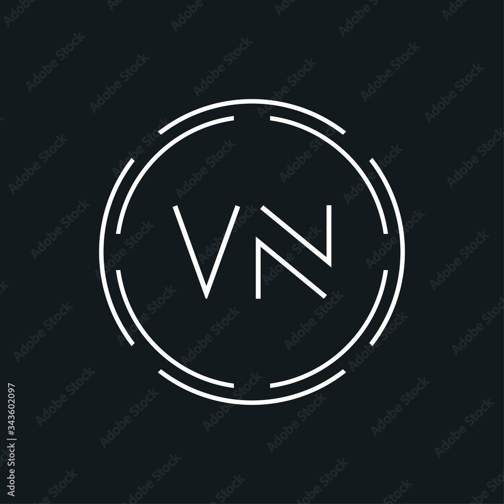 Luxury NV or VN Initial Monogram Text Letter Logo Design Stock Vector Image  & Art - Alamy