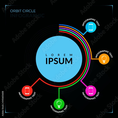 Orbit Circle Infographic