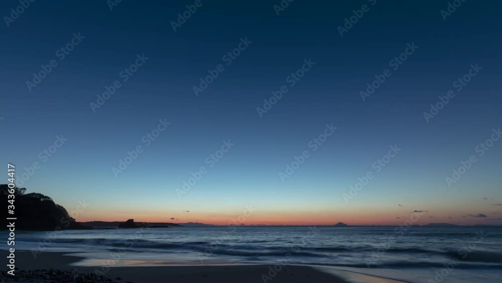 太平洋 日の出 タイムラプス 4K動画